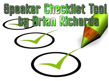 Speaker Checklist tool